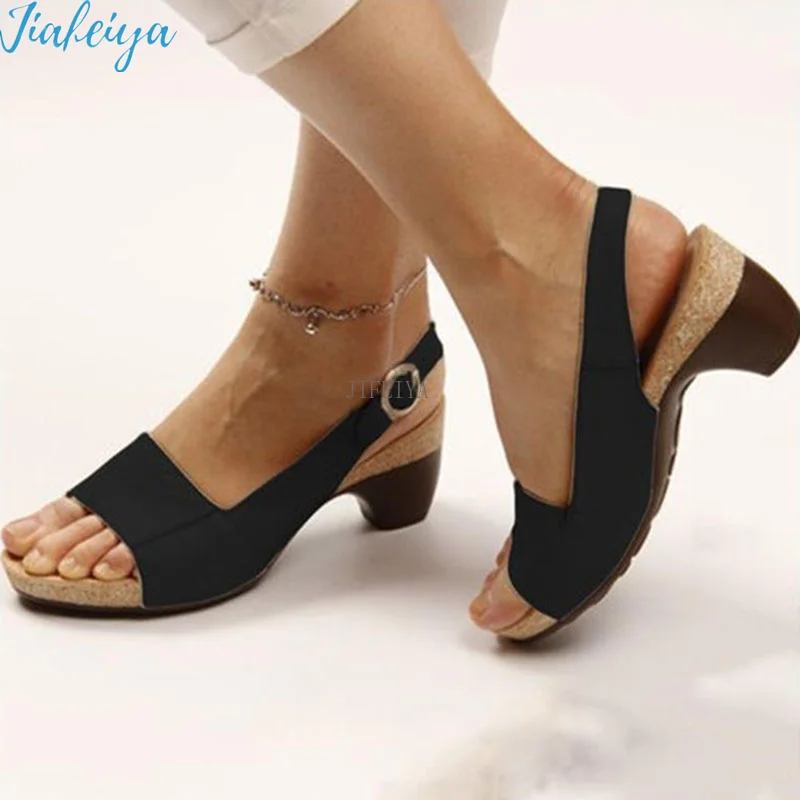 2022 New Women's Square Heel Summer Shoes Leather Gladiator Sandals Medium Heel Platform Sandals High Heels 43 Sandals Women
2022 New Women's Square Heel Summer Shoes Leather Gladiator Sandals Medium Heel Platform Sandals High Heels 43 Sandals Women