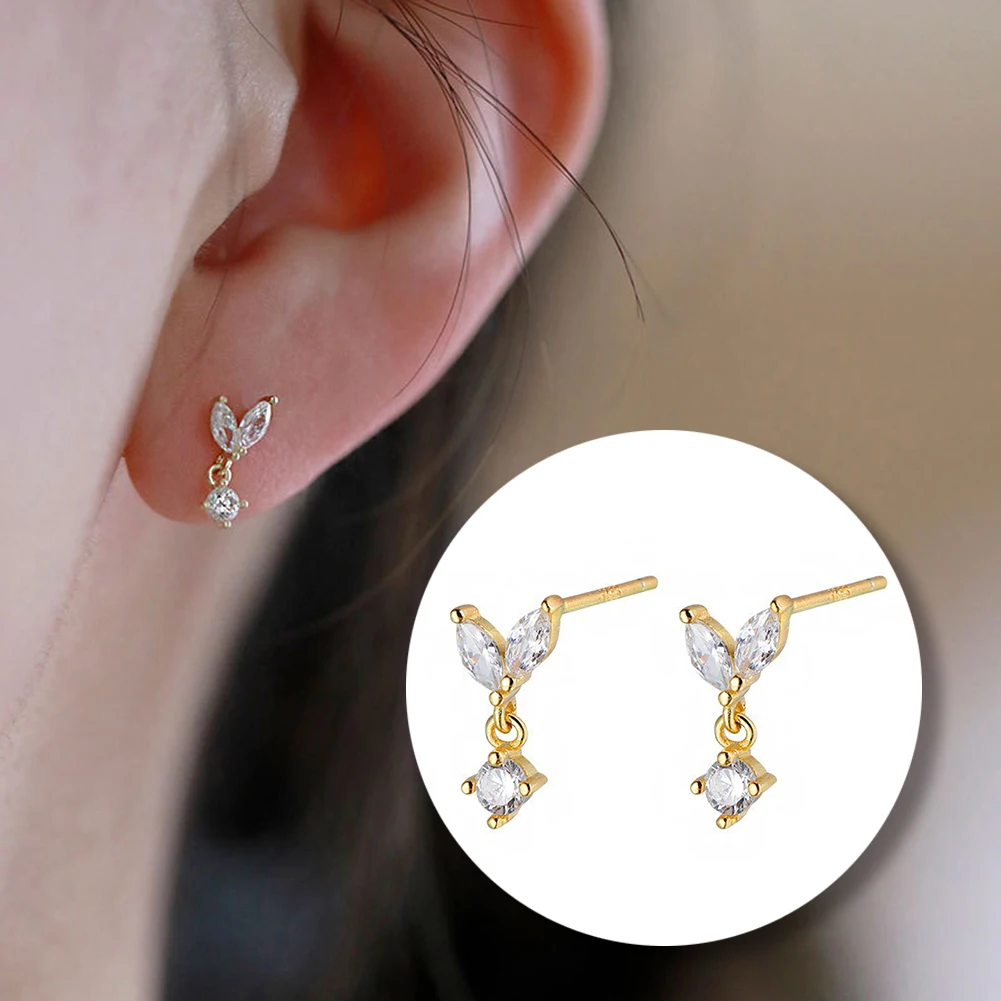 Small Leaf Bud Zircon Stud Earrings Crystal Party Jewelry French Simple Light Luxury Wedding Gift Earrings Bud Stud For Women
Small Leaf Bud Zircon Stud Earrings Crystal Party Jewelry French Simple Light Luxury Wedding Gift Earrings Bud Stud For Women