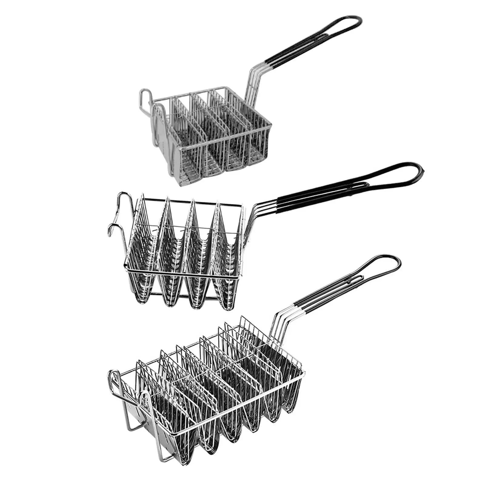 Taco Basket Cake with Grip Handle Pancake French Fries Kitchen Cooking Tool Burritos Taco Shell Kitchen Fried Basket for Cooking
Taco Basket Cake with Grip Handle Pancake French Fries Kitchen Cooking Tool Burritos Taco Shell Kitchen Fried Basket for Cooking