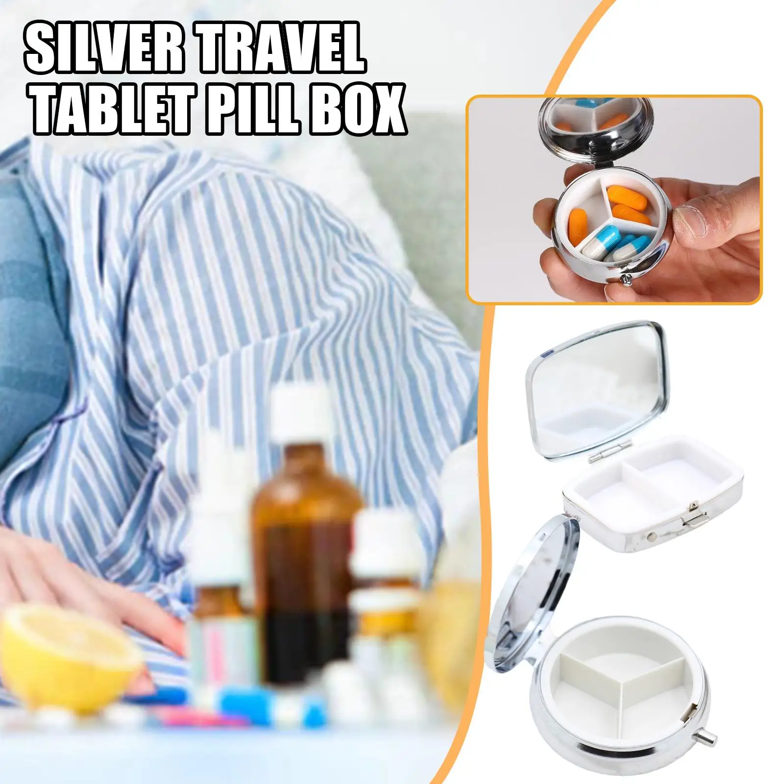 Waterproof Portable Travel Essential Pill Splitters Pill Case Container For Medicines Organizer Metal Pill Box With Mirror R2U0
Waterproof Portable Travel Essential Pill Splitters Pill Case Container For Medicines Organizer Metal Pill Box With Mirror R2U0