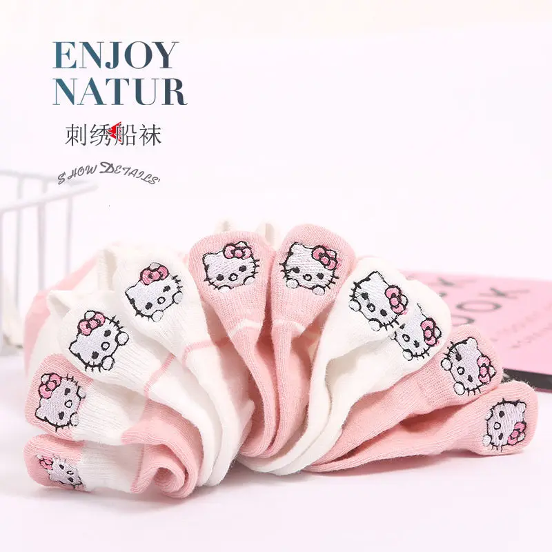 5Pcs Hellokitty Kawaii Anime Sanrio Female Socks Summer Cotton Cute Kt Cat Cartoon Girly Heart Sock Lovely Toys for Kids
5Pcs Hellokitty Kawaii Anime Sanrio Female Socks Summer Cotton Cute Kt Cat Cartoon Girly Heart Sock Lovely Toys for Kids