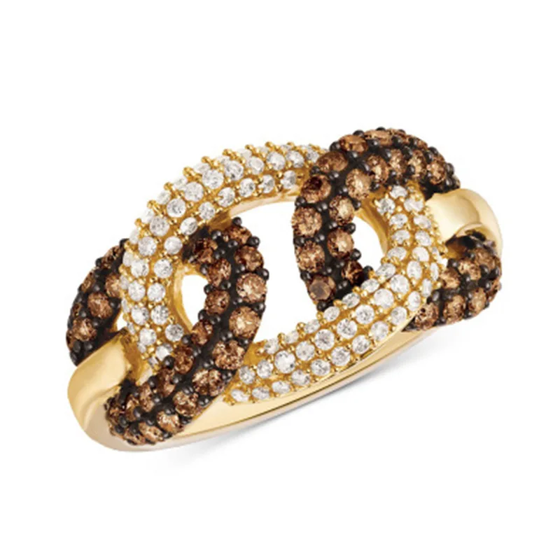 Milangirl Creative 3 Chains Zircon Crystal Rhinestone Ring for Women Gold Color Geometric Party Wedding Engagement Jewelry
Milangirl Creative 3 Chains Zircon Crystal Rhinestone Ring for Women Gold Color Geometric Party Wedding Engagement Jewelry