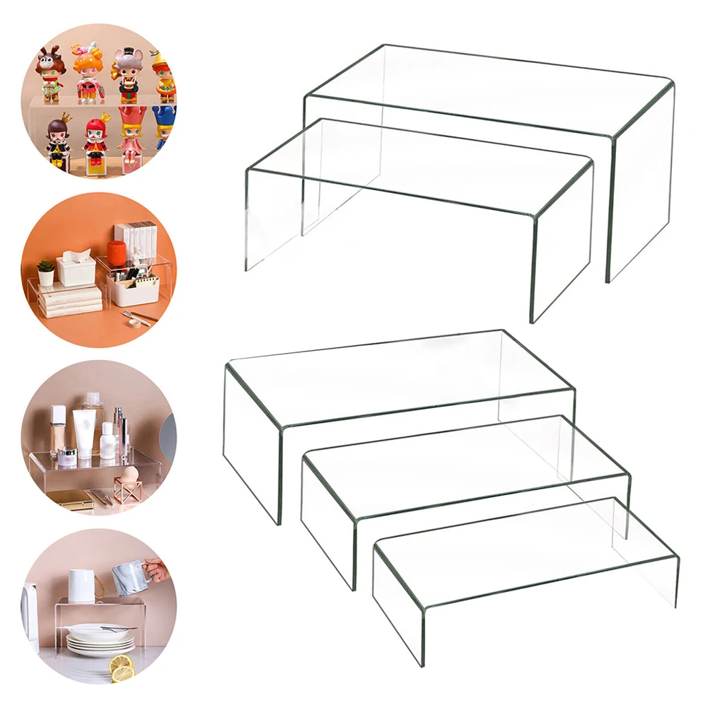 5pcs Clear Acrylic Display Rack Retail Display Stands Plinth Acrylic Shelves For Figures Toys Cupcake Food Dessert Perfume Stand
5pcs Clear Acrylic Display Rack Retail Display Stands Plinth Acrylic Shelves For Figures Toys Cupcake Food Dessert Perfume Stand