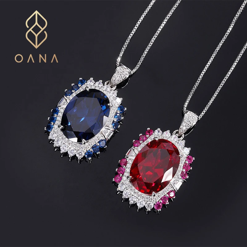 OANA S925 Silver Hot Selling Imitation Ruby And Sapphire Diamond Oval Women'S Pendant Necklace Jewelry Free Shipping
OANA S925 Silver Hot Selling Imitation Ruby And Sapphire Diamond Oval Women'S Pendant Necklace Jewelry Free Shipping
