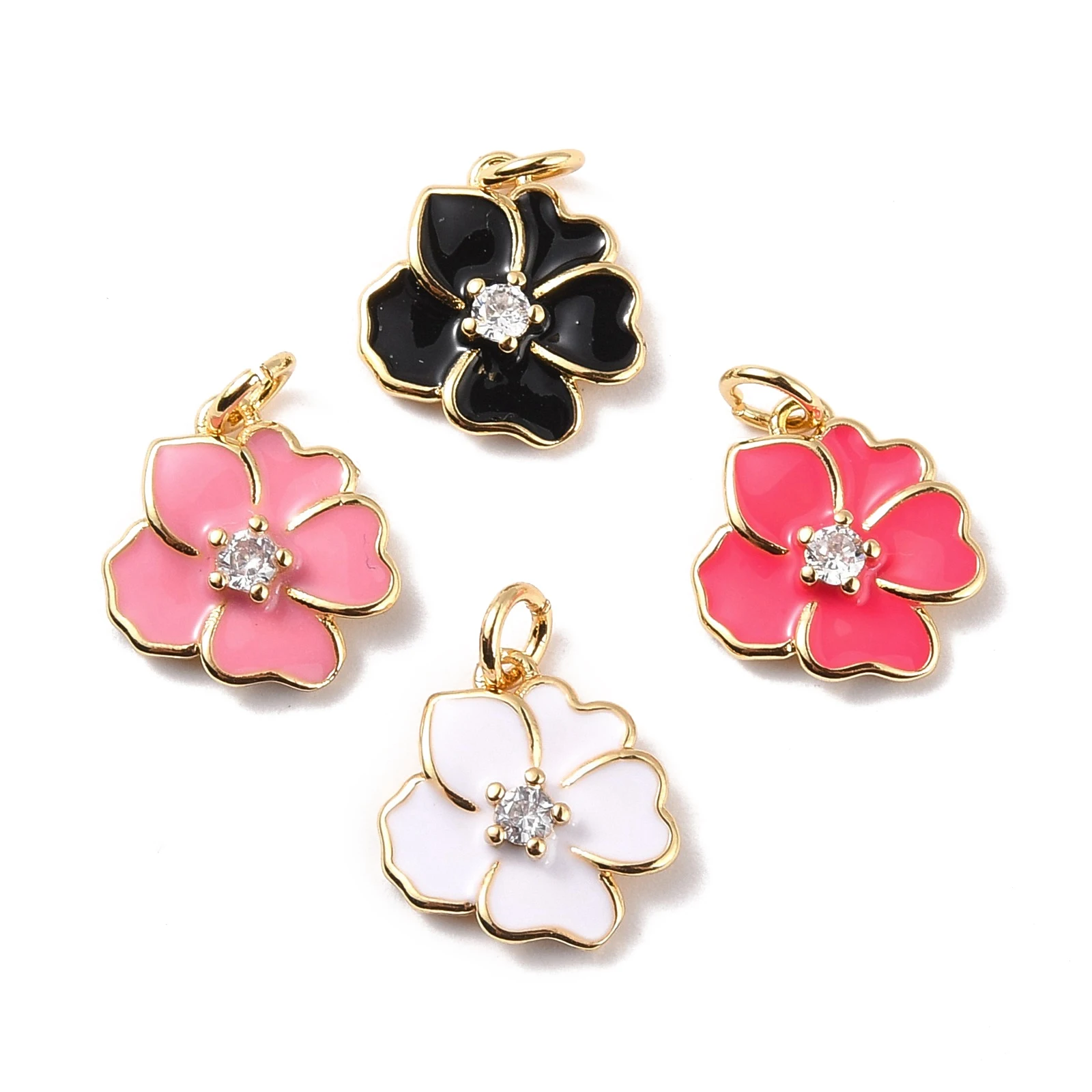 Pandahall 10Pcs Mixed Color Flower Rack Plating Brass Micro Pave CZ Cubic Zirconia Charms with Jump Ring For Jewelry Making Gift
Pandahall 10Pcs Mixed Color Flower Rack Plating Brass Micro Pave CZ Cubic Zirconia Charms with Jump Ring For Jewelry Making Gift