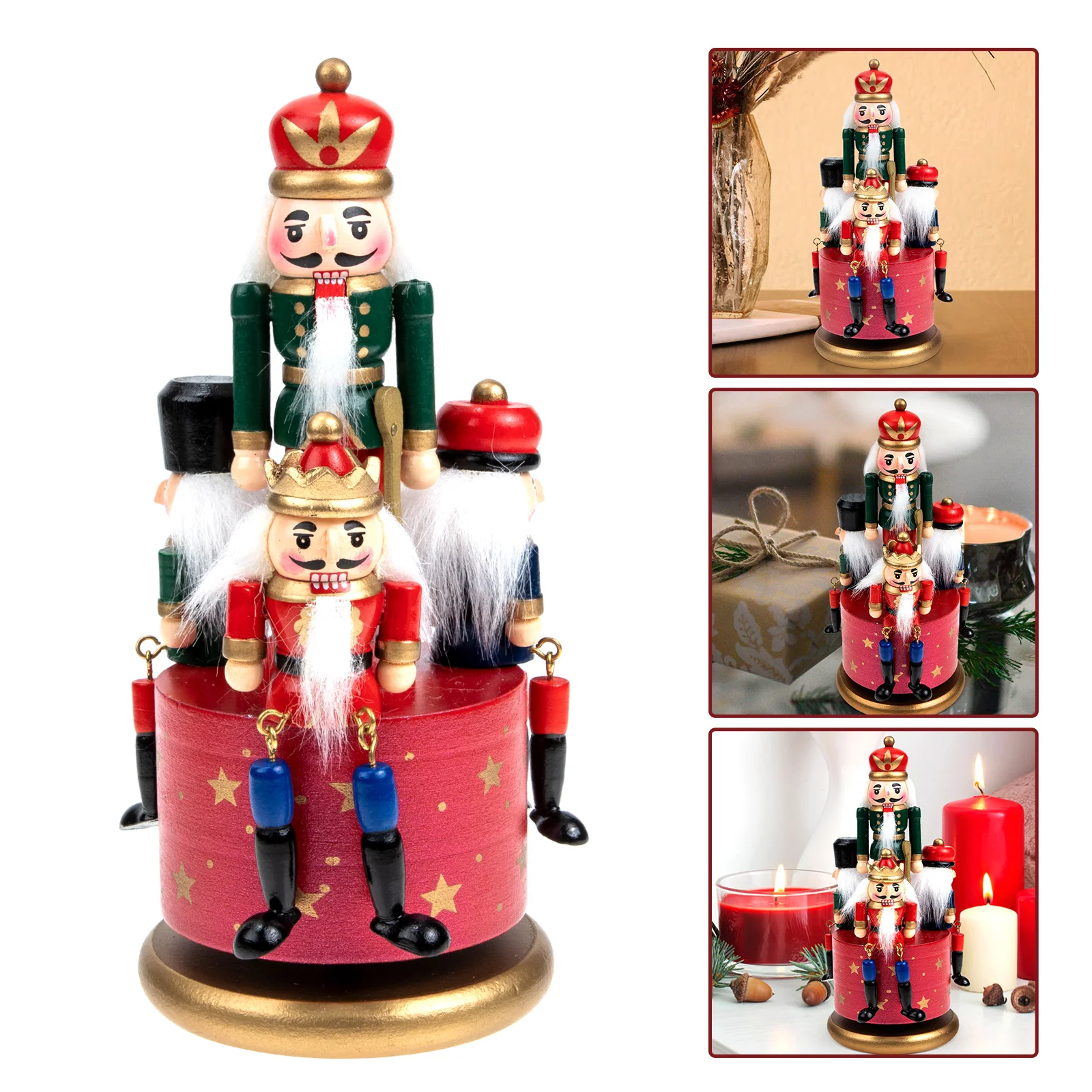 European Hand Painted Music Box Christmas Nutcracker Music Box Figurine Rotating Music Box Xmas Desktop Ornaments 20.5x9cm
European Hand Painted Music Box Christmas Nutcracker Music Box Figurine Rotating Music Box Xmas Desktop Ornaments 20.5x9cm