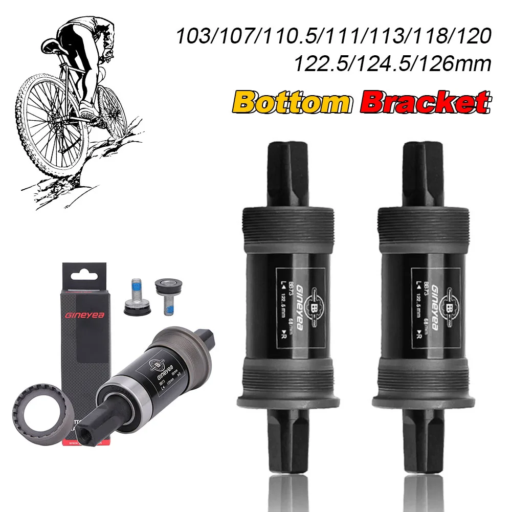 Bicycle Bottom Bracket 103/107/110.5/113/118/120/122.5/124.5/126mm Square Hole Central Axis Taper Bicycle Parts
Bicycle Bottom Bracket 103/107/110.5/113/118/120/122.5/124.5/126mm Square Hole Central Axis Taper Bicycle Parts