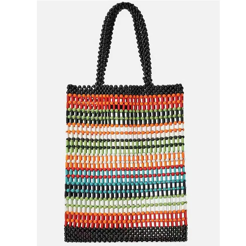 Beaded Tote Bags for Women 2022 Acrylic Colorful Rainbow Beach Designer Bags Summer Vacation Handwoven Top-Handle Purse Retro
Beaded Tote Bags for Women 2022 Acrylic Colorful Rainbow Beach Designer Bags Summer Vacation Handwoven Top-Handle Purse Retro