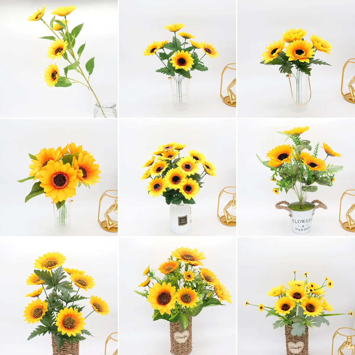 Simulated Sunflower Artificial Vase Flower Fake Gold Yellow Sunflower Mr Mrs Wedding Decor For Home Artificial Sunflower
Simulated Sunflower Artificial Vase Flower Fake Gold Yellow Sunflower Mr Mrs Wedding Decor For Home Artificial Sunflower