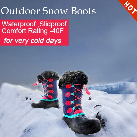 Взрослые и детские зимние сапоги, водонепроницаемые и Нескользящие сохраняющие тепло сапоги для холодного снега, лыжные сапоги 
Взрослые и детские зимние сапоги, водонепроницаемые и Нескользящие сохраняющие тепло сапоги для холодного снега, лыжные сапоги