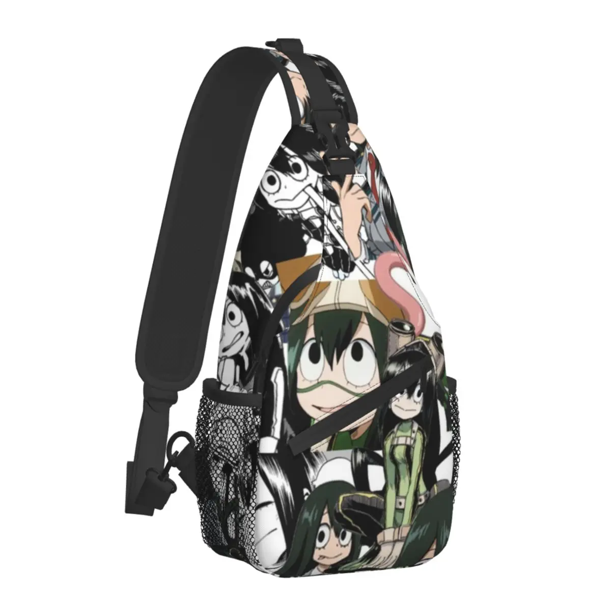 FROPPY Tsuyu Asui COLLAGE Chest Bags My Hero Academia Trekking Shoulder Bag Graphic Crossbody Bag University Running Sling Bags
FROPPY Tsuyu Asui COLLAGE Chest Bags My Hero Academia Trekking Shoulder Bag Graphic Crossbody Bag University Running Sling Bags