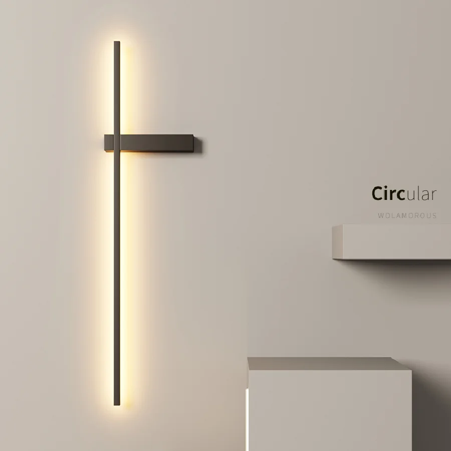 Nordic long stripe wall lamp bedroom bedside lamp modern minimalist wall lamp living room background grille line led wall lamp
Nordic long stripe wall lamp bedroom bedside lamp modern minimalist wall lamp living room background grille line led wall lamp