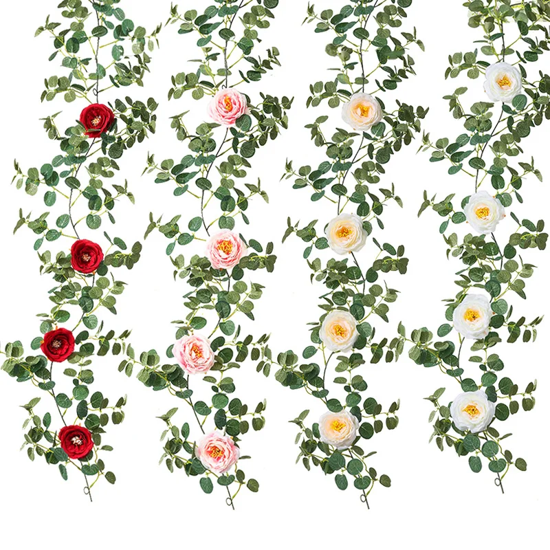 Artificial Flowers Eucalyptus Leaves Vines Wedding Silk Camellias Rose Garland for Arch Garden Outdoor Outside Christma Decor
Artificial Flowers Eucalyptus Leaves Vines Wedding Silk Camellias Rose Garland for Arch Garden Outdoor Outside Christma Decor