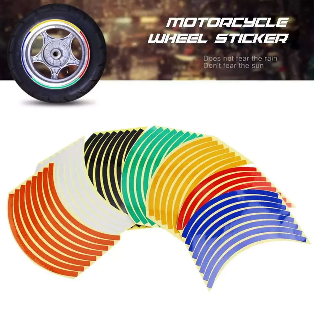 16Pcs 10/12/14inch Universal Motorcycle Wheel Rim Reflective Stickers Moto Bicycle Decal
16Pcs 10/12/14inch Universal Motorcycle Wheel Rim Reflective Stickers Moto Bicycle Decal