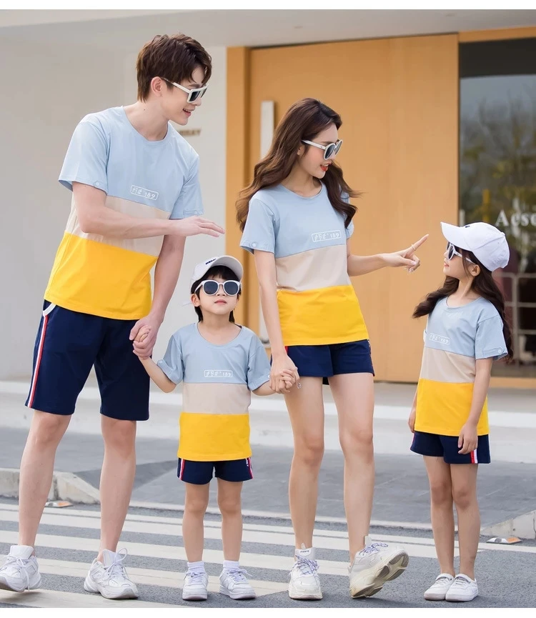 VIDMID summer clothes new Korean family Parent child clothing children's baby kids cotton short sleeve T-shirts shorts 206 08
VIDMID summer clothes new Korean family Parent child clothing children's baby kids cotton short sleeve T-shirts shorts 206 08