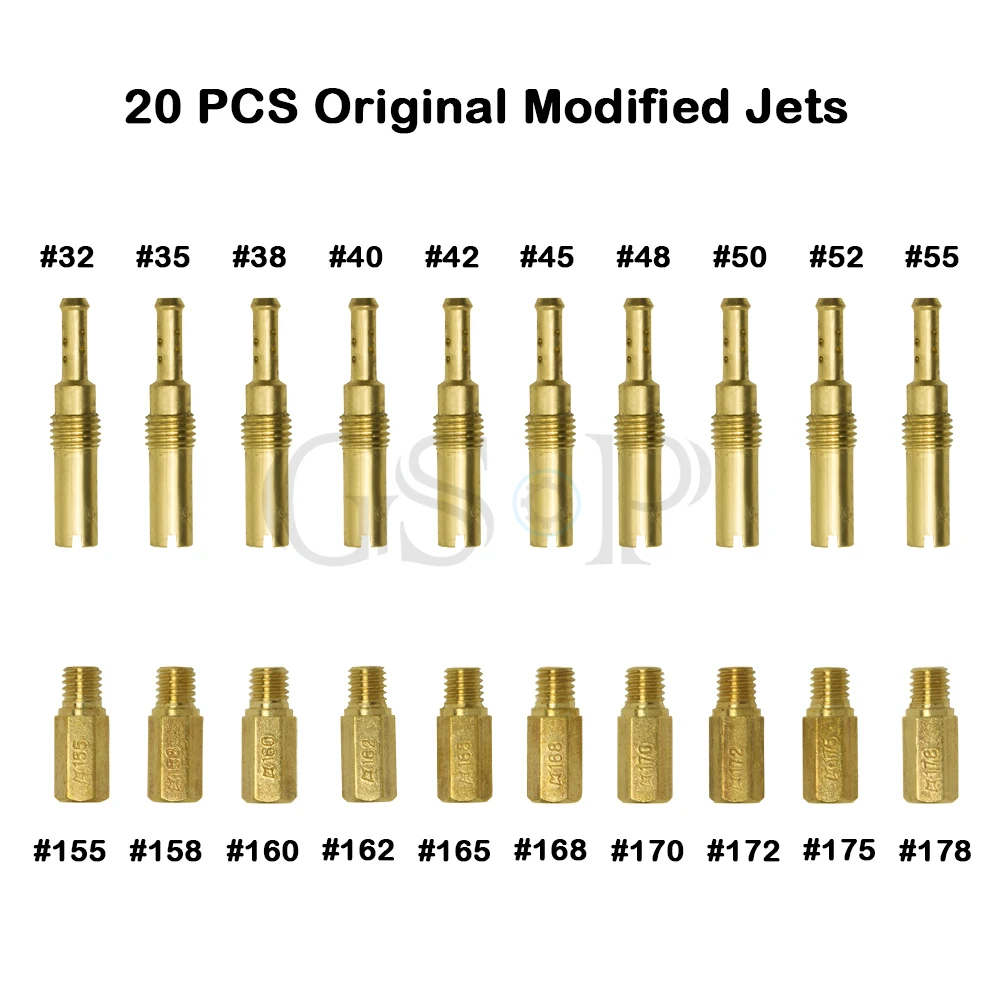 20Pcs Motorcycle Carburetor Main Jet Kit Set Pilot Jet for PWK PWM PJ PE Keihin CVK FCR
20Pcs Motorcycle Carburetor Main Jet Kit Set Pilot Jet for PWK PWM PJ PE Keihin CVK FCR