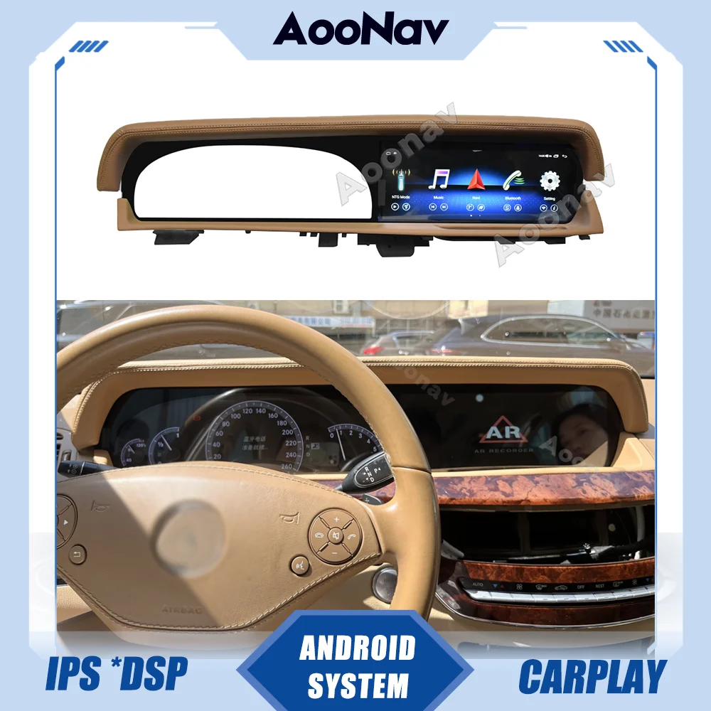 Автомобильная магнитола на Android 10,0 для Benz S Class W221 CL W216 2005-2013, мультимедийный DVD-плеер с GPS-навигацией, стерео головное устройство Carplay
Автомобильная магнитола на Android 10,0 для Benz S Class W221 CL W216 2005-2013, мультимедийный DVD-плеер с GPS-навигацией, стерео головное устройство Carplay