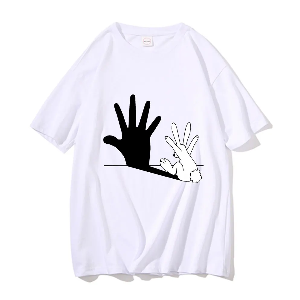 Personality Funny Rabbit Hand Shadow Printed Tees Short Sleeves Summer Men Women Casual Fashion Tshirt Unisex Oversized T Shirt
Personality Funny Rabbit Hand Shadow Printed Tees Short Sleeves Summer Men Women Casual Fashion Tshirt Unisex Oversized T Shirt