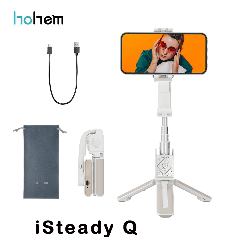 Hohem iSteady Q 360° Rotating Smartphone Handheld Gimbal Stabilizer Remote Control Selfie Stick Mini Tripod for iPhone HuaWei 
Hohem iSteady Q 360° Rotating Smartphone Handheld Gimbal Stabilizer Remote Control Selfie Stick Mini Tripod for iPhone HuaWei