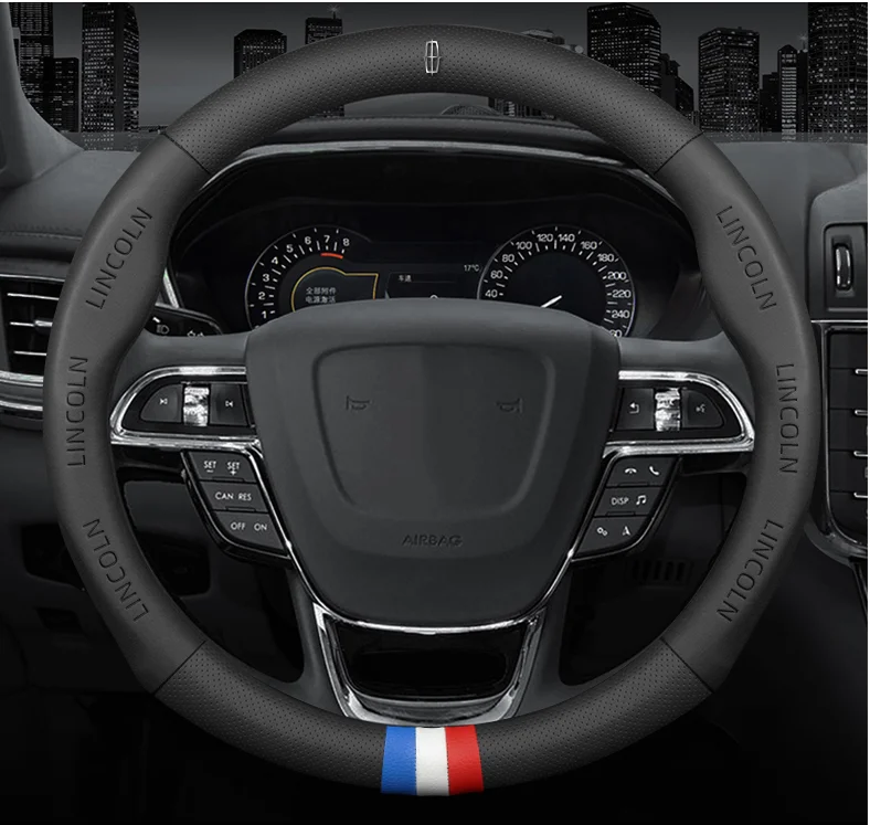 3D Embossing Lincoln Logo Breathable Steering Wheel Cover For MKC MKZ MKX MKT MKS Nautilus Navigator Aviator Continental Zephyr
3D Embossing Lincoln Logo Breathable Steering Wheel Cover For MKC MKZ MKX MKT MKS Nautilus Navigator Aviator Continental Zephyr