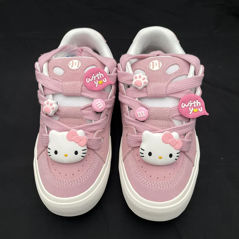Sanrio Hello Kitty Pink Bread Shoes with Shoe Buckles Suitable for Ollieskate Pink Bread Shoes Splicing Retro Bake Sneakers
Sanrio Hello Kitty Pink Bread Shoes with Shoe Buckles Suitable for Ollieskate Pink Bread Shoes Splicing Retro Bake Sneakers
