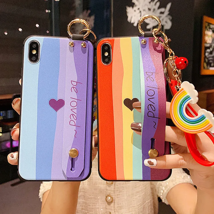 Gradient Rainbow Heart Phone Case For iphone 13 12 11 Pro Max X XR XS Max Soft Cover WristStrap Stand Holder Pendant Cases Funda
Gradient Rainbow Heart Phone Case For iphone 13 12 11 Pro Max X XR XS Max Soft Cover WristStrap Stand Holder Pendant Cases Funda