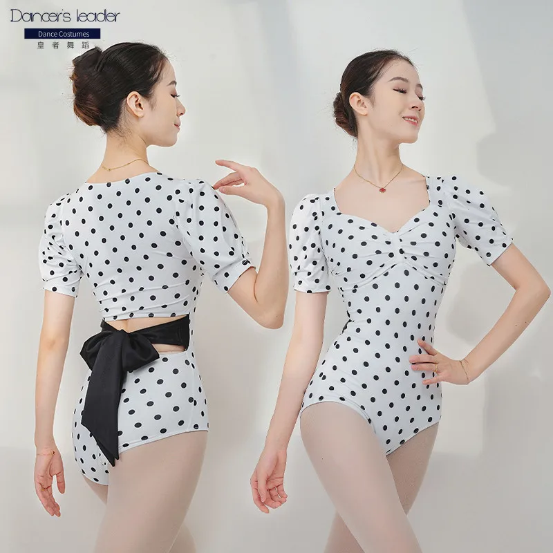 Ballet Dance Leotard For Women Practice Clothes Black And White Polka Dot Gymnastics Leotard Adult Ballerina Stage Costumes
Ballet Dance Leotard For Women Practice Clothes Black And White Polka Dot Gymnastics Leotard Adult Ballerina Stage Costumes