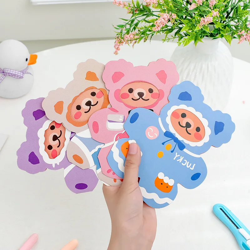 Kawaii Japanese Korean Cartoon Bear Birthday Card Creative and Lovely Holiday Blessing Card To Give Friends Gifts
Kawaii Japanese Korean Cartoon Bear Birthday Card Creative and Lovely Holiday Blessing Card To Give Friends Gifts
