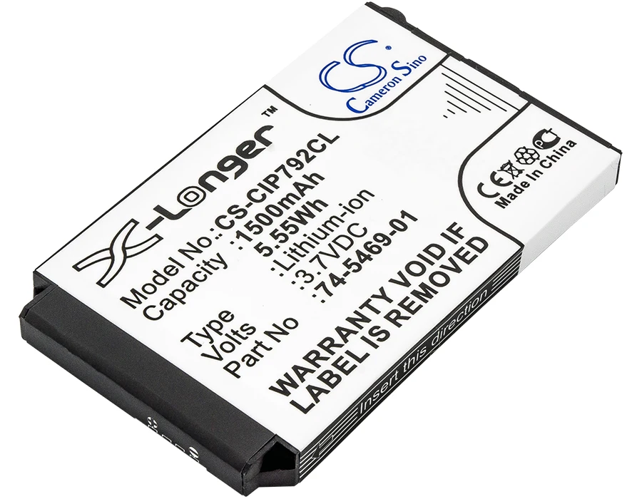 

Премиум-аккумулятор для Cisco 7026G,74-5468-01,7925,7925G,7925G-EX,7926,7926G, Φ, 1500mAh/WH