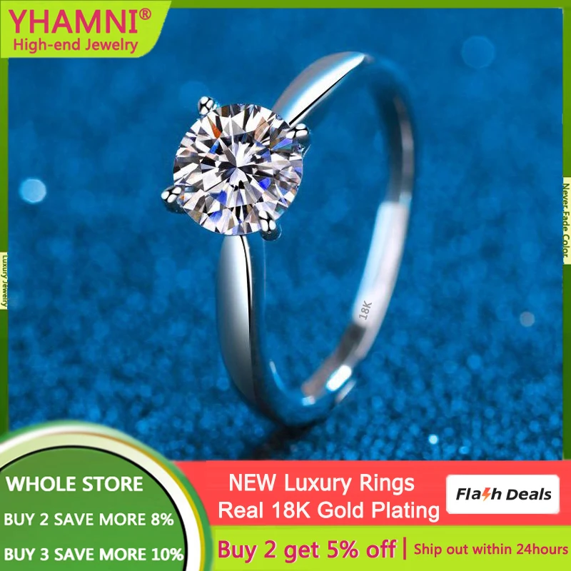 Certified 18K White Gold Filled Engagement Rings For Women 1CT Round Brilliant Zirconia Diamond Wedding Band Silver 925 Jewelry
Certified 18K White Gold Filled Engagement Rings For Women 1CT Round Brilliant Zirconia Diamond Wedding Band Silver 925 Jewelry