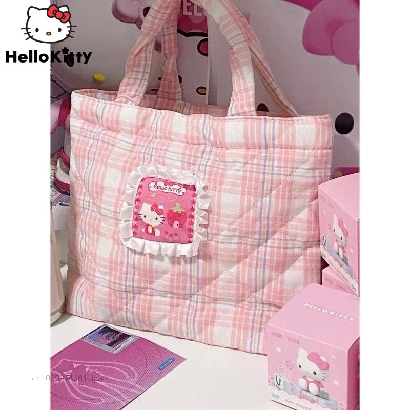 Sanrio Hello Kitty New Square Bags Sweet Pink Casual Tote Women Korean Style Handbag Ipad Cloth Bag Y2k Multifunctional Handbags
Sanrio Hello Kitty New Square Bags Sweet Pink Casual Tote Women Korean Style Handbag Ipad Cloth Bag Y2k Multifunctional Handbags