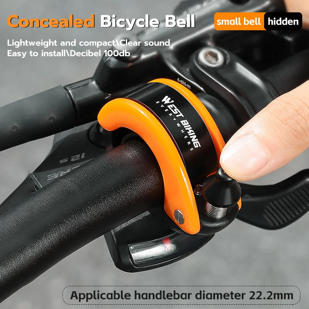 Aluminum Alloy Hidden Bicycle Bell Mini Conch Bell 100dB Crisp Sound for 22.2mm Handlebar Bike Bell Scooter Bicycle Accessories
Aluminum Alloy Hidden Bicycle Bell Mini Conch Bell 100dB Crisp Sound for 22.2mm Handlebar Bike Bell Scooter Bicycle Accessories