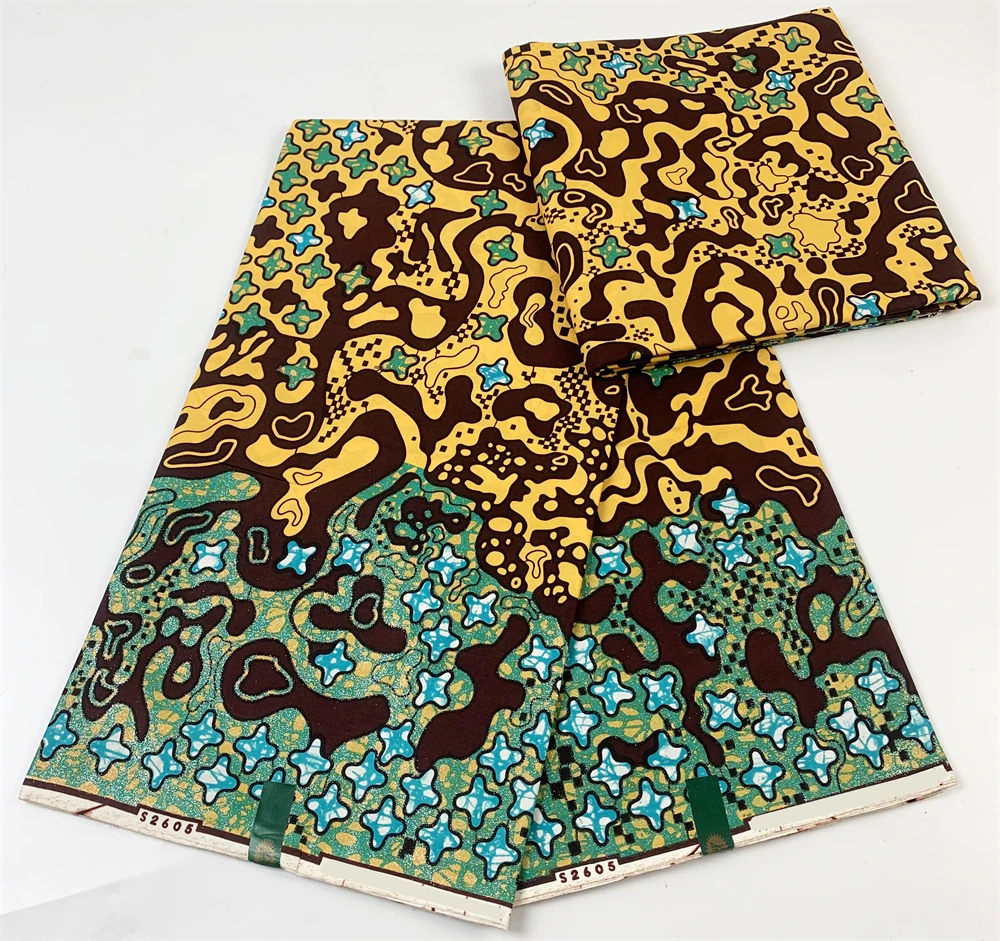 African Golden Wax Fabric Ankara Glitter Golden Wax Soft Gold Print Batik High Quality Pagne Women Tissus 6 Yards
African Golden Wax Fabric Ankara Glitter Golden Wax Soft Gold Print Batik High Quality Pagne Women Tissus 6 Yards