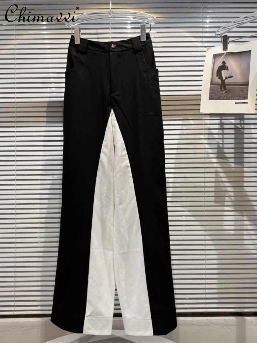 2022 Summer New Fashion Black and White Contrast Color Loose Trousers High Waist Slim Elegant Wide Leg Pants Casual Pants Women
2022 Summer New Fashion Black and White Contrast Color Loose Trousers High Waist Slim Elegant Wide Leg Pants Casual Pants Women