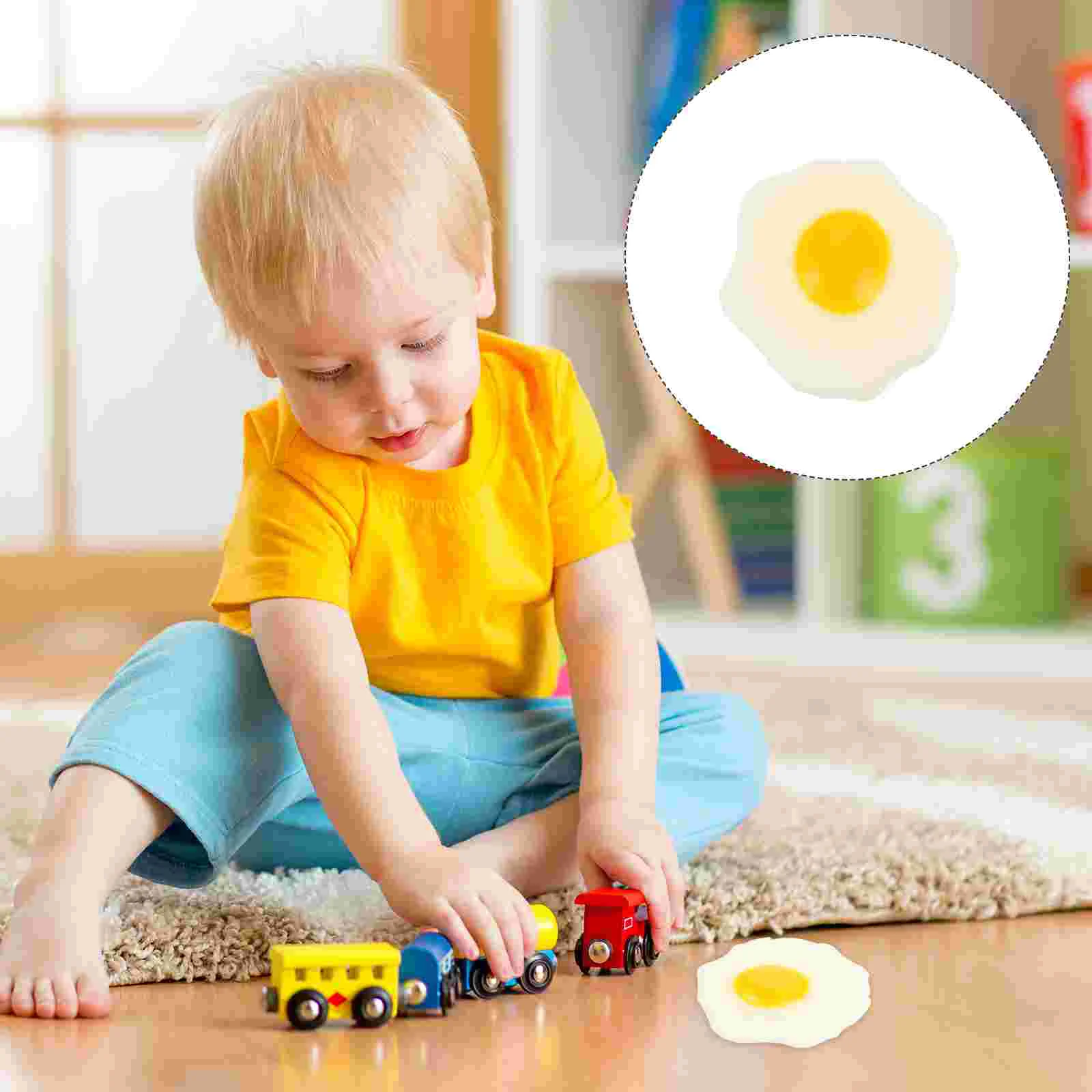 

Toys Egg Fake Eggs Fried Toy Sensory Squeeze Stress Artificial Realistic Chicken Anti Simulation Hand Fidget Tricky Cartoon