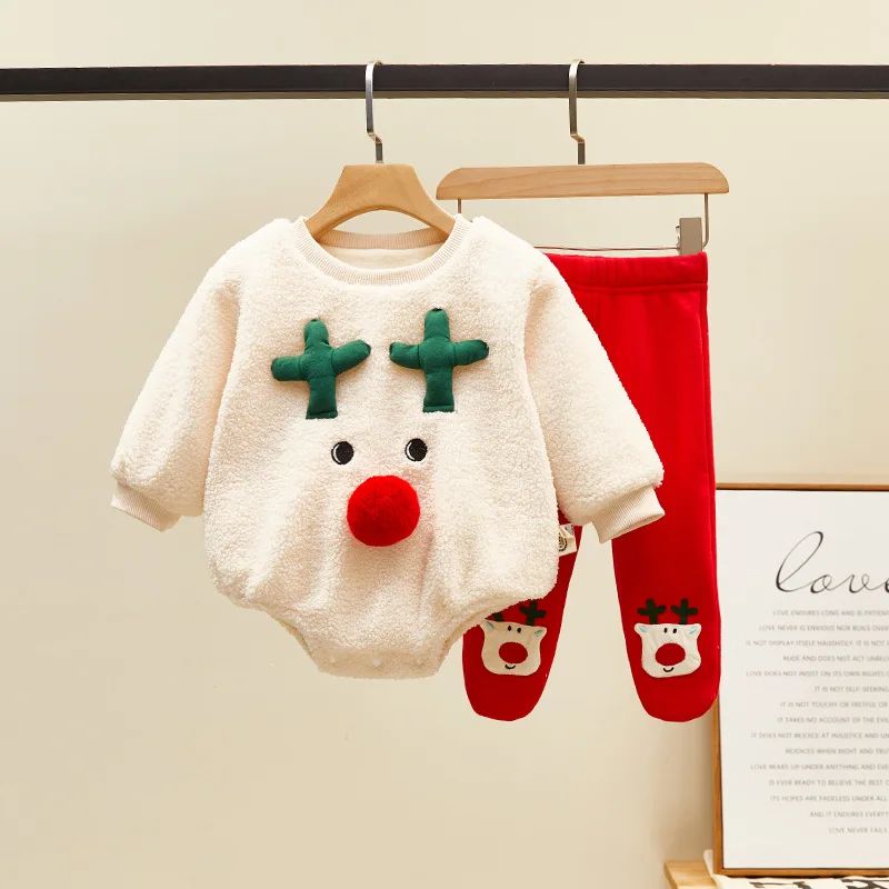 Winter Christmas Baby Bodysuit Thickened Warm Romper Children's Triangle Jumpsuit Newborn Baby Clothes Baby Boy Clothes Romper
Winter Christmas Baby Bodysuit Thickened Warm Romper Children's Triangle Jumpsuit Newborn Baby Clothes Baby Boy Clothes Romper