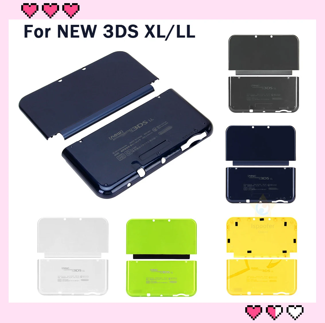 NEW Top & Bottom Housing Shell Case Replacement Console Case Faceplate Cover Faceplate For NEW 3DS LL/XL Accessories
NEW Top & Bottom Housing Shell Case Replacement Console Case Faceplate Cover Faceplate For NEW 3DS LL/XL Accessories
