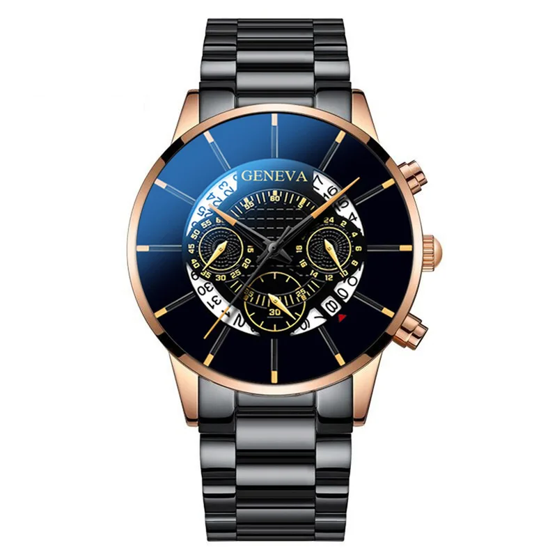 Часы наручные Herren Uhren Мужские кварцевые модные классические черные роскошные