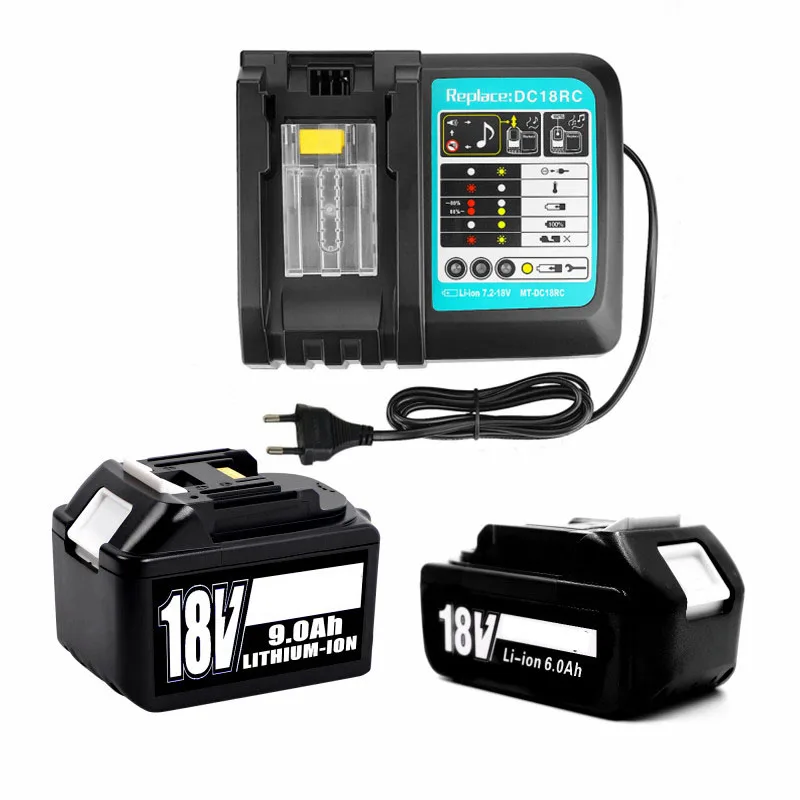 18V 9Ah BL1860B Rechargeable Battery 9000mah Lithium-ion Battery Replacement Battery for MAKITA BL1880 BL1860 BL1850 BL1860B L70
18V 9Ah BL1860B Rechargeable Battery 9000mah Lithium-ion Battery Replacement Battery for MAKITA BL1880 BL1860 BL1850 BL1860B L70