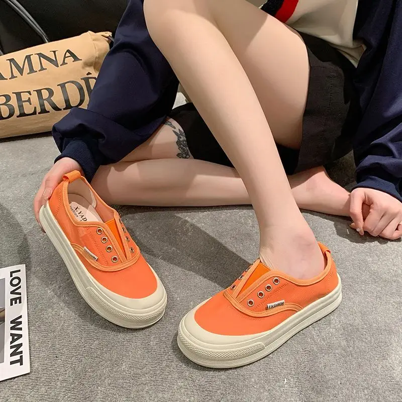 Female Footwear Canvas Off White Women's Shoes High on Platform Slip Original Cotton 2023 New Comfortable and Elegant Light Shoe
Female Footwear Canvas Off White Women's Shoes High on Platform Slip Original Cotton 2023 New Comfortable and Elegant Light Shoe
