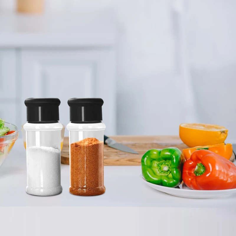 60ml Seasoning Bottle Spice Pepper Shaker Jar Paprika Black Seasoning Salt Plastic Clear Spice Bottle Kitchen Seasoning Supplier
60ml Seasoning Bottle Spice Pepper Shaker Jar Paprika Black Seasoning Salt Plastic Clear Spice Bottle Kitchen Seasoning Supplier