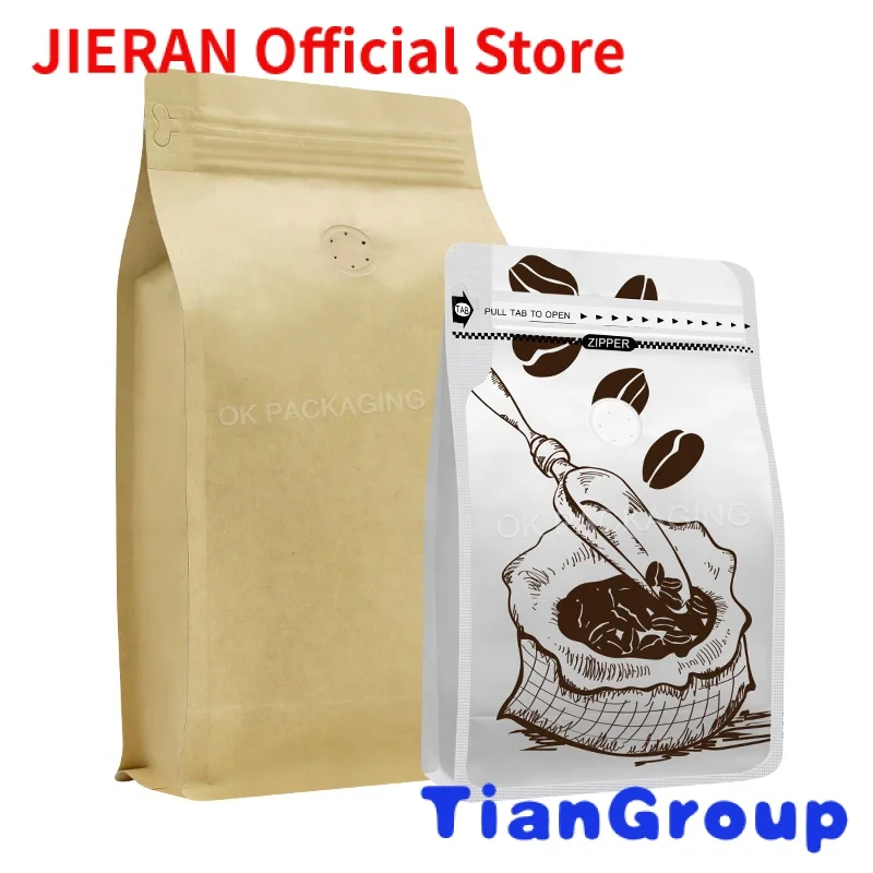 Custom Printed Resealable Flat Bottom Coffee Tea Packing Bags Mylar Stand Up Pouch Coffee Bag With Valve And Zipper
Custom Printed Resealable Flat Bottom Coffee Tea Packing Bags Mylar Stand Up Pouch Coffee Bag With Valve And Zipper