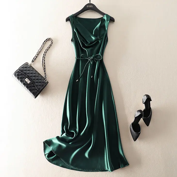 Women 2021 Summer New Fashion Solid Color Sleeveless Dress Female Loose A-line Vest Dresses Ladies Thin Vest Vestidos K220
Women 2021 Summer New Fashion Solid Color Sleeveless Dress Female Loose A-line Vest Dresses Ladies Thin Vest Vestidos K220
