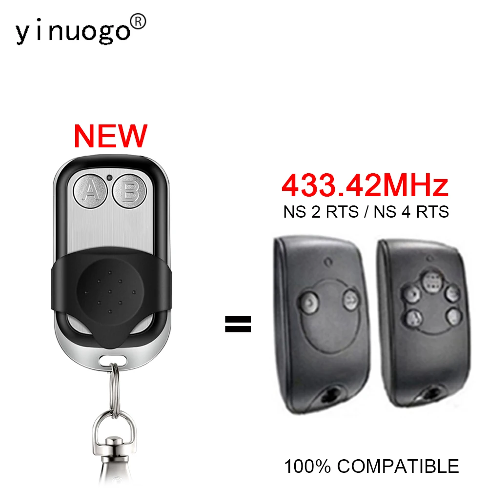 For 1841026 NS 2 RTS / NS 4 RTS / 2RTS / 4RTS Gate Remote Control 433.42MHz Rolling Code Garage Door Remote Control Gate 433MHz
For 1841026 NS 2 RTS / NS 4 RTS / 2RTS / 4RTS Gate Remote Control 433.42MHz Rolling Code Garage Door Remote Control Gate 433MHz