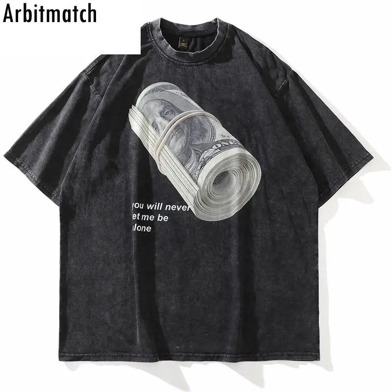 Футболка мужская с принтом банкнот, винтажная уличная одежда, хлопковая потертая с коротким рукавом, в стиле унисекс, лето 
Футболка мужская с принтом банкнот, винтажная уличная одежда, хлопковая потертая с коротким рукавом, в стиле унисекс, лето