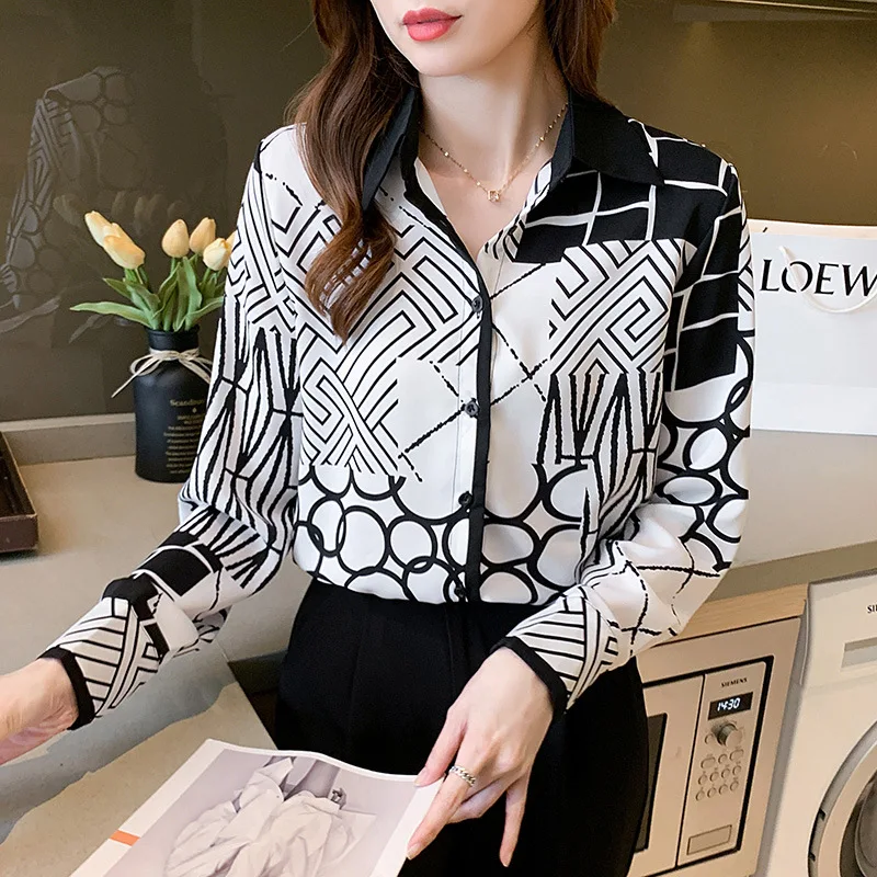 Print Shirt Women 2023 Autumn New Commuting Fashion Design Sense Top Female Tops
Print Shirt Women 2023 Autumn New Commuting Fashion Design Sense Top Female Tops