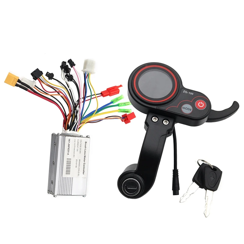 48V Controller+ZQ-100 Mileage Meter With Key Speed Adjustable Electric Scooter Meter 6 Pin Display Parts For Electric Scooter
48V Controller+ZQ-100 Mileage Meter With Key Speed Adjustable Electric Scooter Meter 6 Pin Display Parts For Electric Scooter