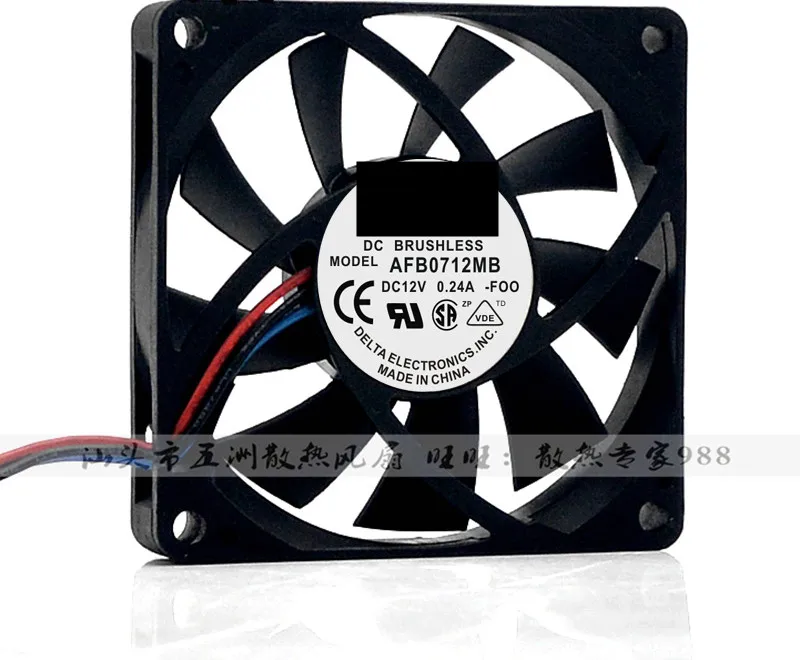 Оригинальный новый 100% рабочий AFB0712MB 7015 12V 0.24A 7 см радиатор процессора шасси тихий вентилятор
Оригинальный новый 100% рабочий AFB0712MB 7015 12V 0.24A 7 см радиатор процессора шасси тихий вентилятор