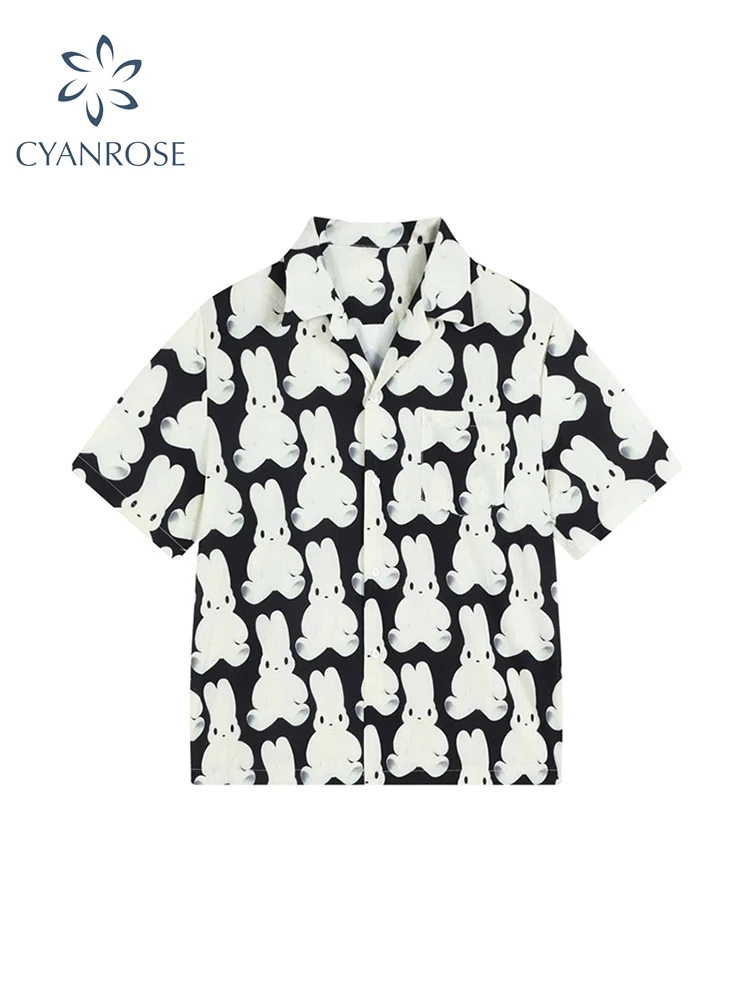 Women's Shirt 2022 Summer Short Sleeve Casual BF Style Vintage Kawaii Print Top Harajuku Streetwear Hip Hop Loose Female Blouse
Women's Shirt 2022 Summer Short Sleeve Casual BF Style Vintage Kawaii Print Top Harajuku Streetwear Hip Hop Loose Female Blouse