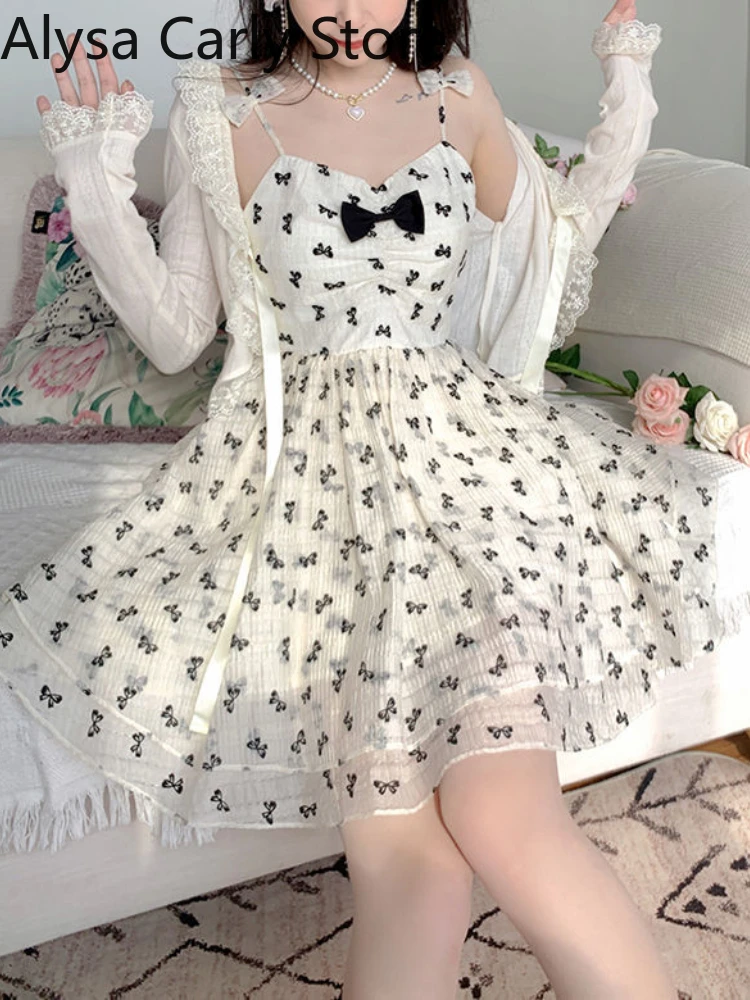 2022 Summer Fairy Princess Strap Dress Women Vintage Floral Bow Party Mini Dresses Female High Waist Korean Fashion Casual Dress
2022 Summer Fairy Princess Strap Dress Women Vintage Floral Bow Party Mini Dresses Female High Waist Korean Fashion Casual Dress